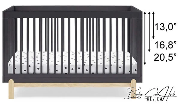 Delta Children Poppy 4-in-1 Convertible Crib Review: Mattress Heights