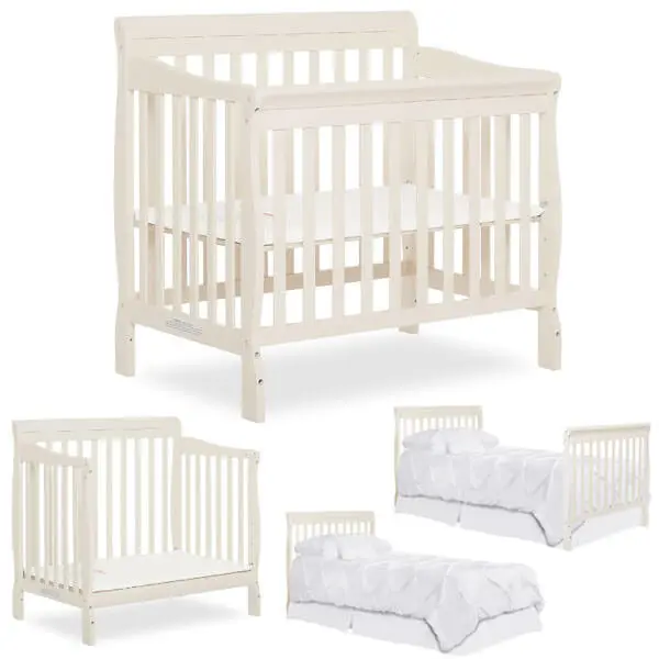 Dream On Me Aden 4-in-1 Convertible Mini Crib